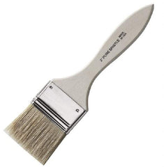Made in USA - 2" Hog Chip Brush - 1-5/8" Bristle Length, Wood Handle - Industrial Tool & Supply