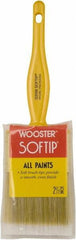 Wooster Brush - 2-1/2" Synthetic General Purpose Paint Brush - 2-7/16" Bristle Length, Plastic Handle - Industrial Tool & Supply