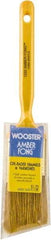 Wooster Brush - 1-1/2" Hog Sash Brush - 1-15/16" Bristle Length, Plastic Handle - Industrial Tool & Supply