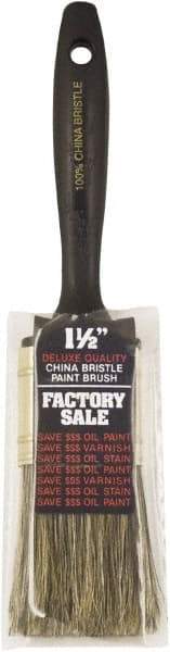 Wooster Brush - 1-1/2" Hog General Purpose Paint Brush - 2-3/16" Bristle Length, Plastic Handle - Industrial Tool & Supply