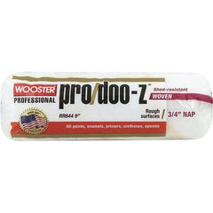 Wooster Brush - 3/4" Nap, 9" Wide Paint General Purpose Roller Cover - Smooth Texture, Fabric - Industrial Tool & Supply