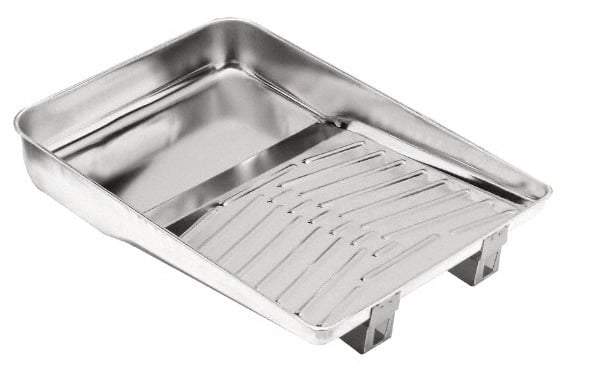 Wooster Brush - Paint Tray - 1 Qt Capacity, 11" Wide, Steel - Industrial Tool & Supply