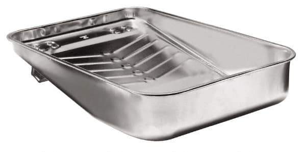 Wooster Brush - 9" Roller Compatible Paint Roller Tray - 3 Qt Capacity, 13" Wide, Steel - Industrial Tool & Supply