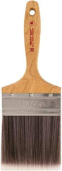 Wooster Brush - 4" Synthetic Wall Brush - 3-15/16" Bristle Length, Maple Handle - Industrial Tool & Supply