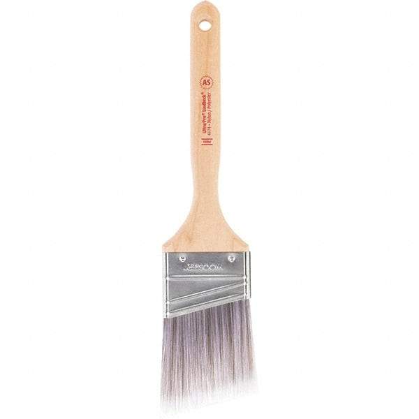Wooster Brush - 2-1/2" Synthetic Paint Brush - 2-15/16" Bristle Length, Maple Handle - Industrial Tool & Supply
