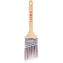 Wooster Brush - 2-1/2" Synthetic Paint Brush - 2-15/16" Bristle Length, Maple Handle - Industrial Tool & Supply