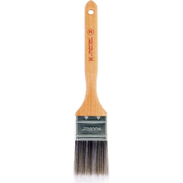 Wooster Brush - 2" Flat Synthetic Sash Brush - 2-11/16" Bristle Length, Maple Handle - Industrial Tool & Supply