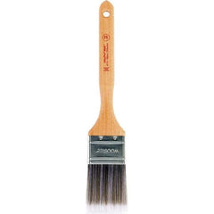 Wooster Brush - 2" Flat Synthetic Sash Brush - 2-11/16" Bristle Length, Maple Handle - Industrial Tool & Supply