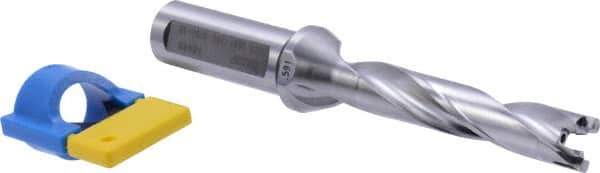Iscar - 0.591" to 5/8" Diam, 5xD, 2.95" Max Depth, 3/4" Shank Diam, 5.86" OAL, Replaceable-Tip Drill - FCP, ICK, ICK-2M, ICM, ICP, iCP-2M Insert, 55125355 Toolholder, Series SumoCham - Industrial Tool & Supply