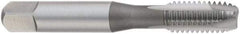 OSG - M8x1.25 Metric Coarse, 3 Flute, Oxide Finish, High Speed Steel Spiral Point Tap - Plug Chamfer, Right Hand Thread, 70mm OAL, 39mm Thread Length, 6.2mm Shank Diam, 2B Class of Fit, Series 122 - Exact Industrial Supply