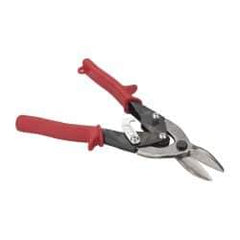 Paramount - 1-1/4" Length of Cut, Left Pattern Aviation Snip - 9-3/4" OAL, Steel Handle, 4047 Molybenum Alloy Steel Blade, 18 AWG Steel Capacity - Industrial Tool & Supply