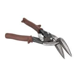 Paramount - 2-3/8" Length of Cut, Straight Pattern Offset Aviation Snip - 10-1/2" OAL, Steel Handle, 4047 Molybenum Alloy Steel Blade, 20 AWG Steel Capacity - Industrial Tool & Supply