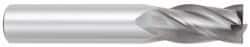 OSG - 7/8", 1-1/2" LOC, 7/8" Shank Diam, 4" OAL, 4 Flute, Solid Carbide Square End Mill - Single End, TiCN Finish, Spiral Flute, 30° Helix, Centercutting, Right Hand Cut, Right Hand Flute, Series 404 - Industrial Tool & Supply