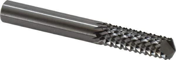 OSG - 5/16" Diam, 1" LOC, Drill Point End, Solid Carbide Diamond Pattern Router Bit - Right Hand Cut, 2-1/2" OAL, 5/16" Shank Diam, Use on Fiberglass - Industrial Tool & Supply