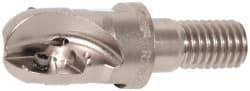 Seco - 1/2" Cut Diam, 0.43" Max Depth of Cut, 0.9" OAL, Indexable Ball Nose End Mill - M08 Modular Connection, R218.20 Toolholder, 218.20-0.250.R Insert - Industrial Tool & Supply