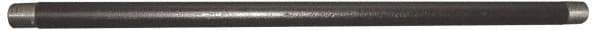 Value Collection - Schedule 80, 1/2" Diam x 72" Long Black Pipe Nipple - Threaded - Industrial Tool & Supply