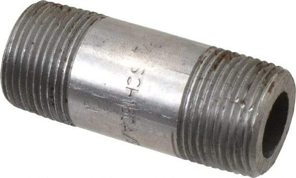 Value Collection - Schedule 160, 3/4" Diam x 2-1/2" Long Black Pipe Nipple - Threaded - Industrial Tool & Supply