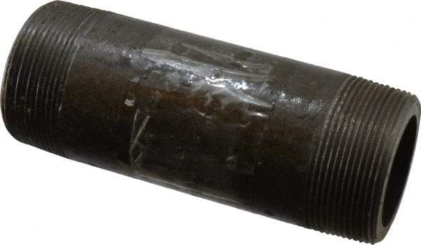 Value Collection - Schedule 160, 2" Diam x 6" Long Black Pipe Nipple - Threaded - Industrial Tool & Supply