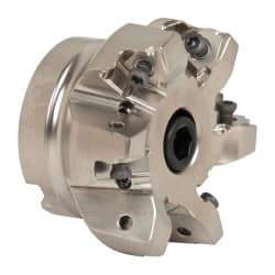 Seco - 6 Inserts, 2-1/2" Cut Diam, 3/4" Arbor Diam, 0.295" Max Depth of Cut, Indexable Square-Shoulder Face Mill - 0/90° Lead Angle, 1.57" High, XNEX 0806.. Insert Compatibility, Through Coolant, Series Square 6 - Industrial Tool & Supply
