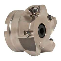 Seco - 5 Inserts, 3" Cut Diam, 1" Arbor Diam, 0.295" Max Depth of Cut, Indexable Square-Shoulder Face Mill - 0/90° Lead Angle, 1.97" High, XNEX 0806.. Insert Compatibility, Through Coolant, Series Square 6 - Industrial Tool & Supply