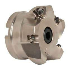 Seco - 5 Inserts, 3" Cut Diam, 1" Arbor Diam, 0.295" Max Depth of Cut, Indexable Square-Shoulder Face Mill - 0/90° Lead Angle, 1.97" High, XNEX 0806.. Insert Compatibility, Through Coolant, Series Square 6 - Industrial Tool & Supply