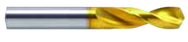 12mm Dia x 102mm OAL - Powdered Metal-130° Point-Parabolic Screw Machine Drill-TiN - Industrial Tool & Supply