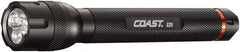 Coast Cutlery - White LED Bulb, 120 Lumens, Industrial/Tactical Flashlight - Black Aluminum Body, 2 AA Alkaline Batteries Included - Industrial Tool & Supply