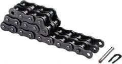 U.S. Tsubaki - 1" Pitch, ANSI 80, Solid Roller Chain - Chain No. 80, 41,027 Lb. Capacity, 5/8" Roller Diam, 5/8" Roller Width - Industrial Tool & Supply