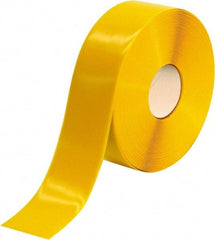PRO-SAFE - Yellow Solid Color PVC Tape - 3" Wide x 100' Long x 50 mil Thick, General Traffic - Industrial Tool & Supply