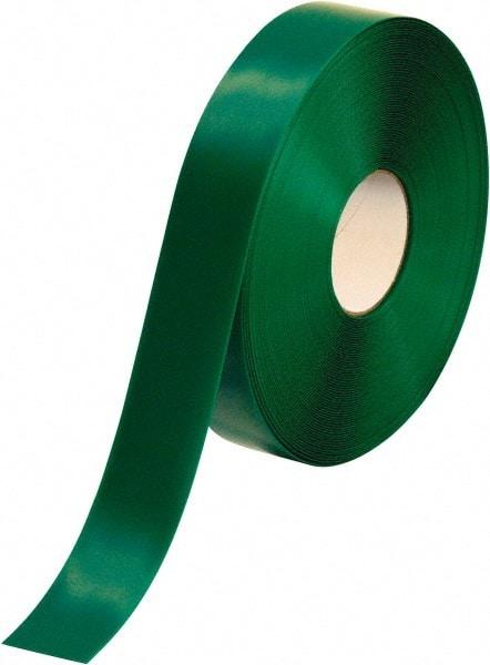 PRO-SAFE - Green Solid Color PVC Tape - 2" Wide x 100' Long x 50 mil Thick, General Traffic - Industrial Tool & Supply