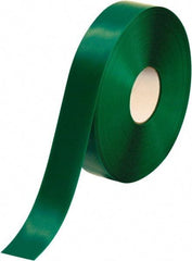 PRO-SAFE - Green Solid Color PVC Tape - 2" Wide x 100' Long x 50 mil Thick, General Traffic - Industrial Tool & Supply