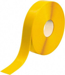 PRO-SAFE - Yellow Solid Color PVC Tape - 2" Wide x 100' Long x 50 mil Thick, General Traffic - Industrial Tool & Supply