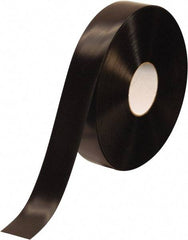 PRO-SAFE - Black Solid Color PVC Tape - 2" Wide x 100' Long x 50 mil Thick, General Traffic - Industrial Tool & Supply