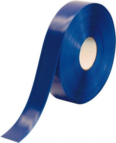 PRO-SAFE - Blue Solid Color PVC Tape - 2" Wide x 100' Long x 50 mil Thick, General Traffic - Industrial Tool & Supply