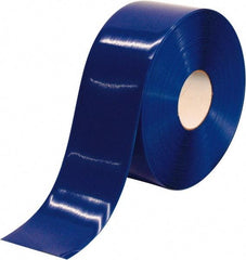 PRO-SAFE - Blue Solid Color PVC Tape - 4" Wide x 100' Long x 50 mil Thick, General Traffic - Industrial Tool & Supply