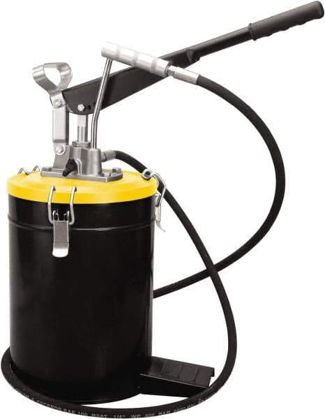 PRO-LUBE - Grease Lubrication 3 Strokes/oz Flow Aluminum & Steel Lever Hand Pump - For 528 oz Container - Industrial Tool & Supply