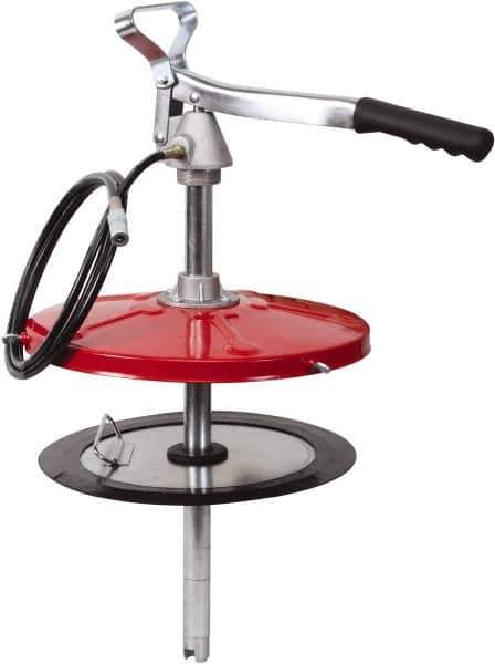 PRO-LUBE - Grease Lubrication 19 Strokes/oz Flow Aluminum & Steel Lever Hand Pump - For 25 to 50 Lb Container - Industrial Tool & Supply