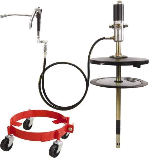 PRO-LUBE - Grease Lubrication 38.8 oz/min Flow Aluminum & Steel Air-Operated Pump - For 120 Lb Container - Industrial Tool & Supply