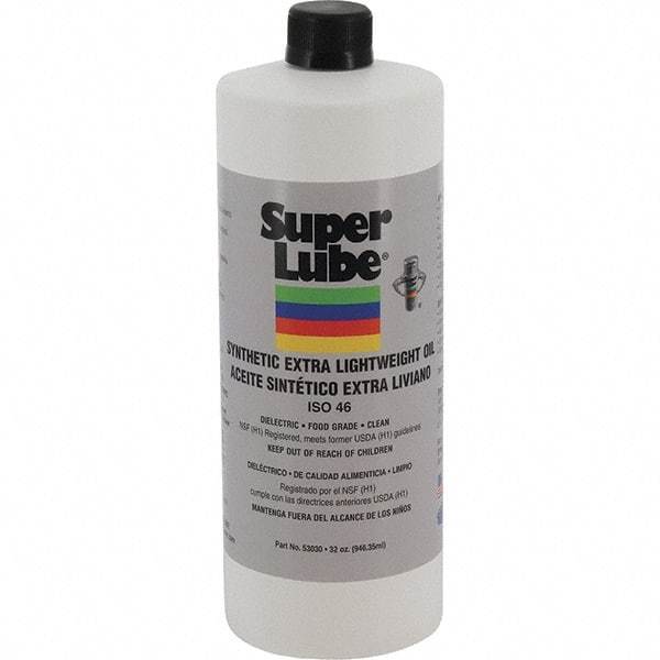 Synco Chemical - 32 oz Bottle Synthetic Lubricant - -40°F to 500°F, Food Grade - Industrial Tool & Supply