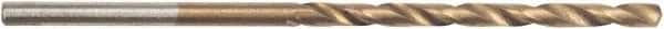 Irwin - 9/32" 135° High Speed Steel Jobber Drill - TiN Finish, Spiral Flute, Straight Shank, 4-1/4" OAL, Split Point - Industrial Tool & Supply
