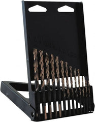 Irwin - 1/16 to 1/4", Gold Finish, High Speed Steel Jobber Length Drill Bit Set - Industrial Tool & Supply