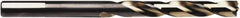 Irwin - 31/64" 135° High Speed Steel Jobber Drill - Oxide/Gold Finish, Spiral Flute, Straight Shank, 5-7/8" OAL - Industrial Tool & Supply