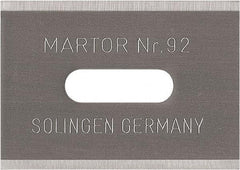 Martor USA - Steel Safety Blade - 1" Blade Length, 0.016" Blade Thickness - Industrial Tool & Supply