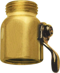 SANI-LAV - 3/4 GHT Garden Hose On/Off Control Valve - Brass, Male Hose to Female Hose Connector - Industrial Tool & Supply