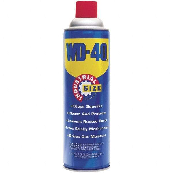 WD-40 - 16 oz Multi-Use Product Industrial Size - Multi-Purpose Lubricant: Stop Squeaks, Removes & Protects, Loosens Rusted Parts, Free Sticky Mechanisms, Drives Out Moisture - Industrial Tool & Supply