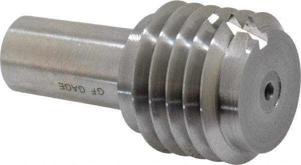 GF Gage - 1-1/8 - 7, Class 2B, 3B, Single End Plug Thread Go Gage - Hardened Tool Steel, Size 4 Handle Not Included - Industrial Tool & Supply