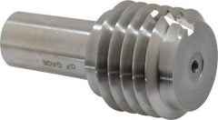 GF Gage - 1-1/8 - 7, Class 2B, 3B, Single End Plug Thread Go Gage - Hardened Tool Steel, Size 4 Handle Not Included - Industrial Tool & Supply