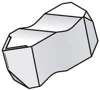 Kennametal - NT4 K Grade KC5025, Internal/External Partial Profile 60° Threading Insert - 2.5 to 5.5mm & 4.5 to 11 TPI Ext Pitch, 40 to 5.5mm & 4-1/2 to 6 TPI Int Pitch, Left Hand Insert, TiAlN Finish, Carbide - Industrial Tool & Supply