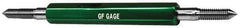GF Gage - 1-20 Go/No Go Truncated Taperlock Thread Setting Plug Gage - Class 3A, Size 4 Handle, Steel - Industrial Tool & Supply