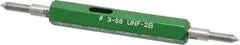 GF Gage - #3-56, Class 2B, Double End Plug Thread Go/No Go Gage - Hardened Tool Steel, Size 000 Handle Included - Industrial Tool & Supply
